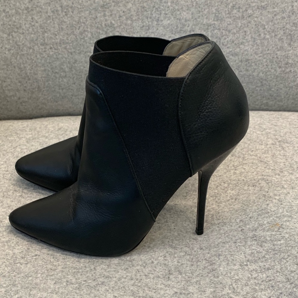 Authentic Jimmy Choo black leather booties!